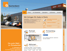Tablet Screenshot of gantenbeincarrosserie.ch